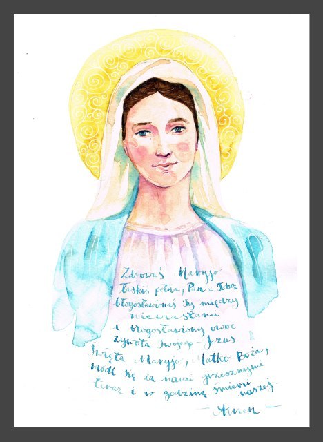 Plakat "Maryja z Tihaljiny"
