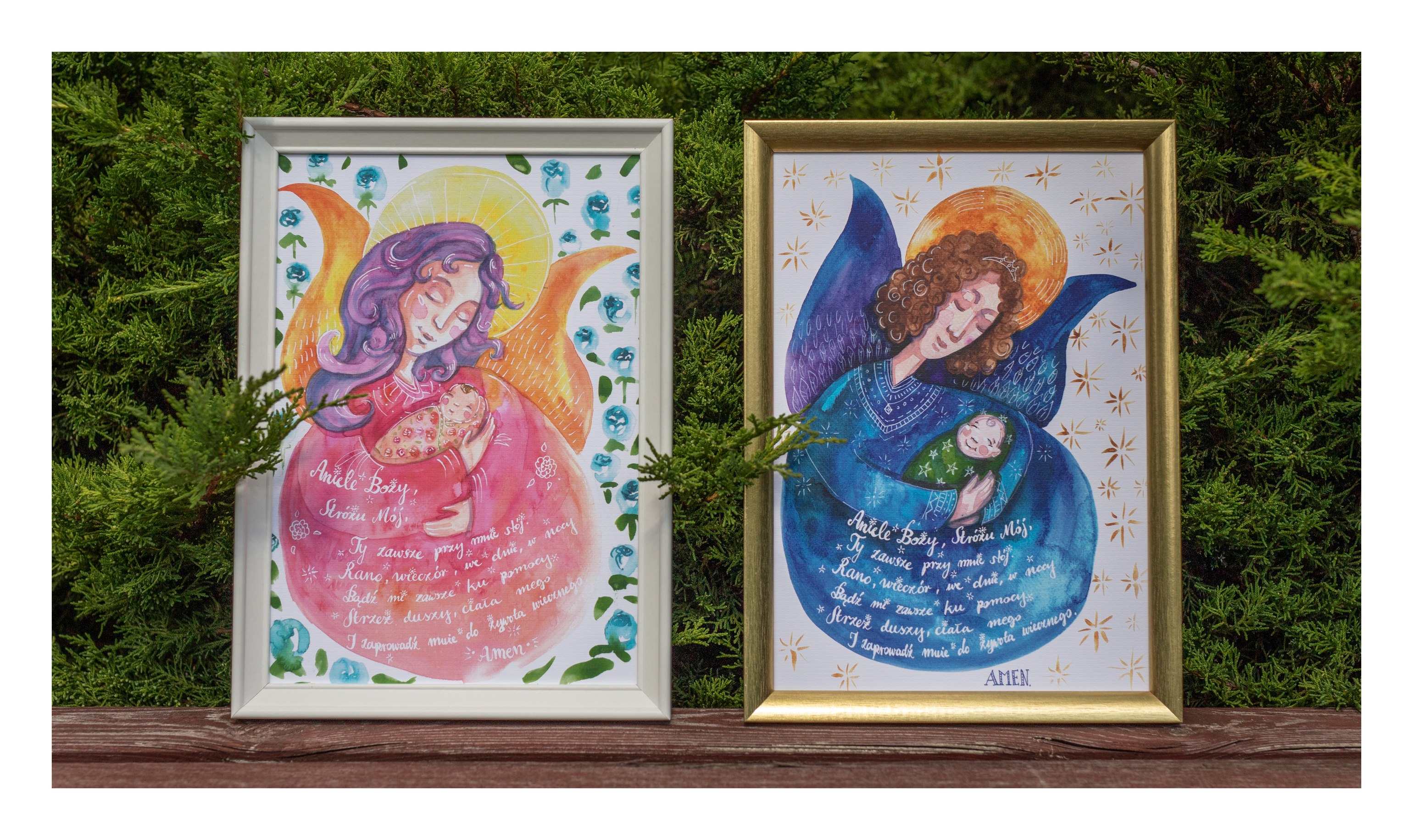 Katolickie plakaty z aniołami